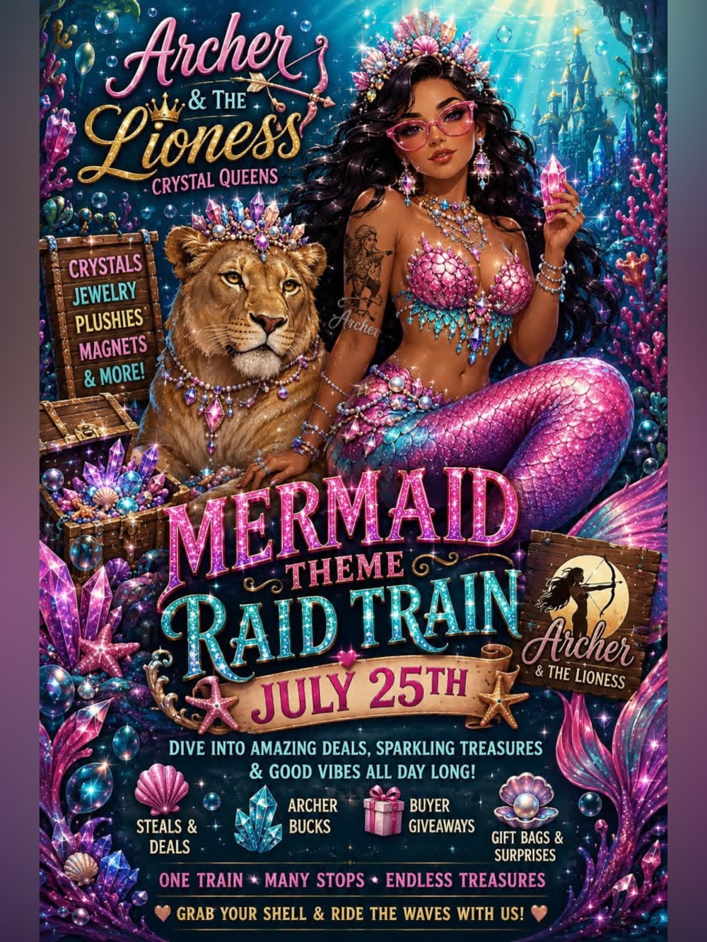 7/25 Druzycove111 Mermaid Market w/DrPsych_Faves12 & Crystal Luxury Psychology - Picture 3 of 16
